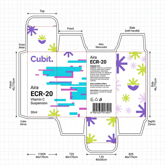 AI Generated Dieline Preview