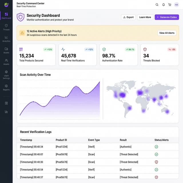 Security Command Center Dashboard